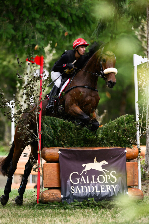 Chloe and Dassett Endeavor, leaders in USEA Area VII Preliminary Championships. Photo by Ashley Kemp Photography.